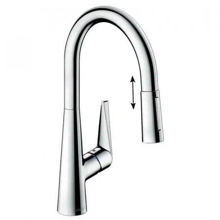 Фото смеситель для кухонной мойки hansgrohe talis 73876000