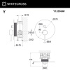 Фото встраиваемый смеситель для душа whitecross y y1235gm, цвет: оружейная сталь