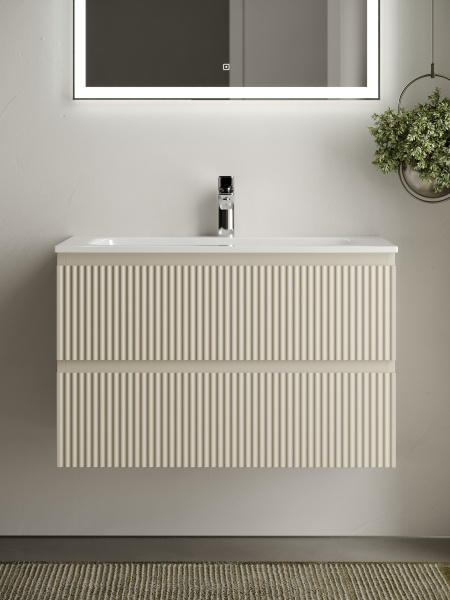 Фото тумба под раковину sancos snob r 80 см, цвет: beige soft  snr80ce