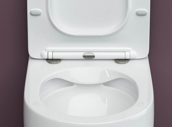 Фото унитаз подвесной, безободковый ceramicanova play cn3001