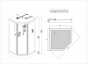Фото душевая кабина esbano led es-l100pr 100x100 см