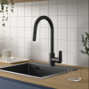 Фото смесители для кухни vitra flow soft a4344536exp цвет черный