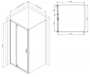 Фото душевой уголок am.pm gem 90x90 см w90g-404-090mt