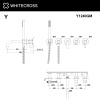Фото встраиваемый смеситель для душа whitecross y y1240gm, цвет: оружейная сталь