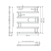 Фото электрический полотенцесушитель indigo muza 60/50 dgm60-50gfmrt