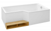 Фото акриловая ванна jacob delafon bain douche neo 170x90 см e6d002r-00 r
