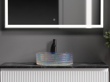 Фото раковина накладная ceramicanova cristal 36 см, цвет: неон cn6059