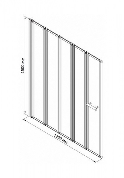 Фото шторка bandhours inox 120 см