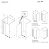 Фото душевая дверь am.pm sunny 100x190 см w87g-100-1p-bt