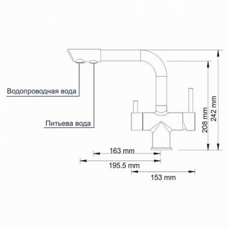 Фото смеситель для кухни wasserkraft a8027