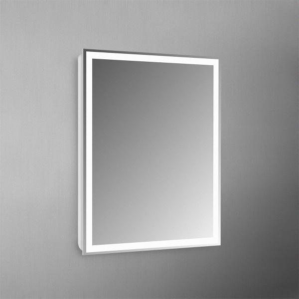 Фото зеркало с подсветкой belbagno 50 см spc-grt-500-600-led-btn