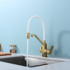 Фото смеситель для кухни raglo цвет: сатин золотой r85.62.03