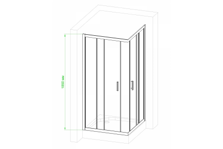 Фото душевое ограждение royal bath hpd rb80hpd-c-bl 80x80 см
