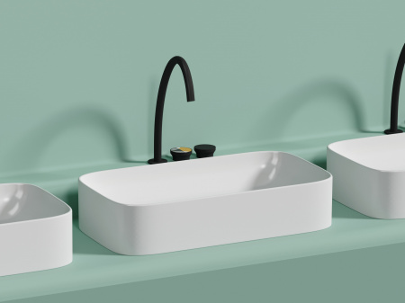 Фото раковина накладная ceramicanova element 70.5 см, цвет: белый cn6054mw