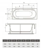 Фото акриловая ванна relisan eco plus прага 150x70 см гл000022032