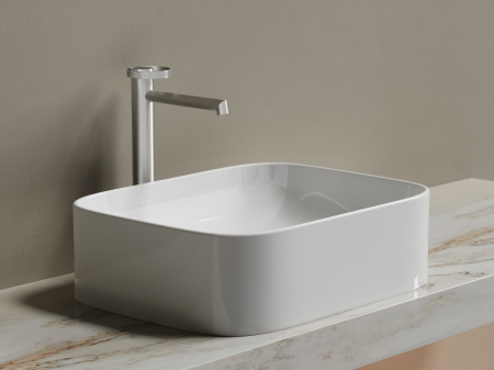 Фото раковина накладная ceramicanova element 50.5 см, цвет: белый cn6052