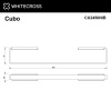Фото полотенцедержатель 45 см whitecross cubo cu2450nib, цвет: никель брашированный