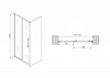Фото душевая дверь abber schwarzer diamant 160 см ag30160h