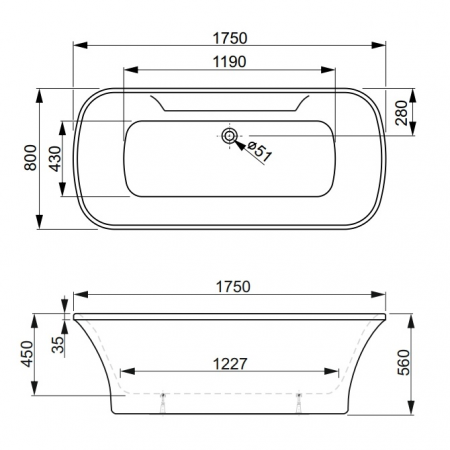 Фото акриловая ванна vagnerplast blanca wt 175x80 см
