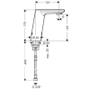 Фото смеситель для раковины hansgrohe metris s 31100000