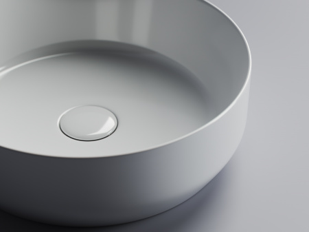 Фото раковина накладная ceramicanova element 39 см, цвет: белый cn6022