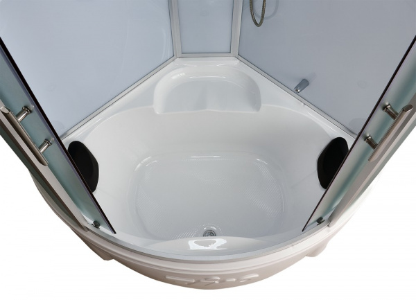 Фото душевая кабина timo t-6635 silver fabric 135x135 см