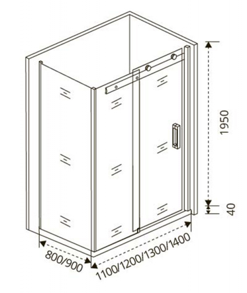 Фото душевая стенка good door puerta sp-80-c-ch 80 см пу00009