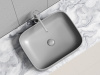 Фото раковина накладная ceramicanova element 50.5 см, цвет: антрацит cn6052mh