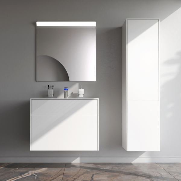 Фото тумба под раковину am.pm inspire v2.0  80 см цвет: серый m50afhx0803wm