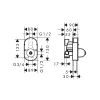 Фото смеситель для ванны hansgrohe rebris 72459670s