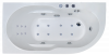 Акриловая ванна Royal Bath Azur De Luxe RB614200DL-L 140x80 см