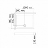 Фото поддон акриловый bandhours rimini-tray 80x100 см