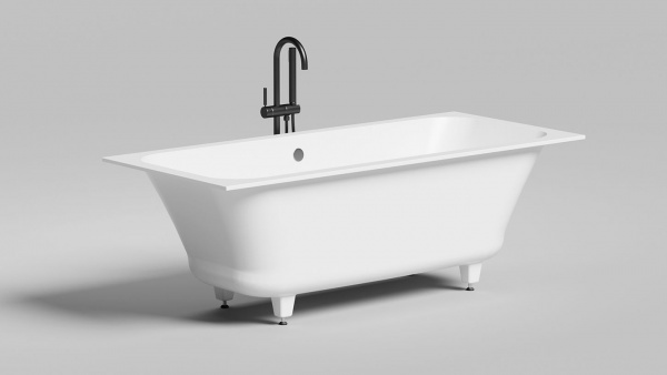Фото ванна из искусственного камня salini orlanda axis 170x75 см 103213g глянцевая