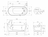Фото акриловая ванна abber 170x80 см ab9445mw