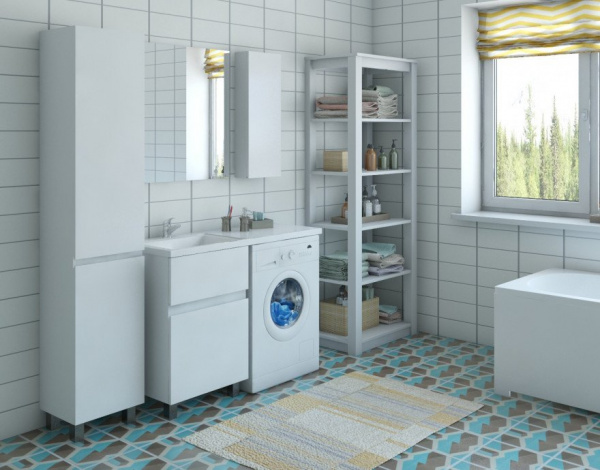 Фото тумба под стиральную машину эстет dallas luxe 110 см l/r фр-00001965