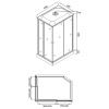 Фото душевая кабина loranto 100x80 см cs-5180-13r f