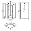 Фото душевая кабина loranto neo 90x90 см cs-21801