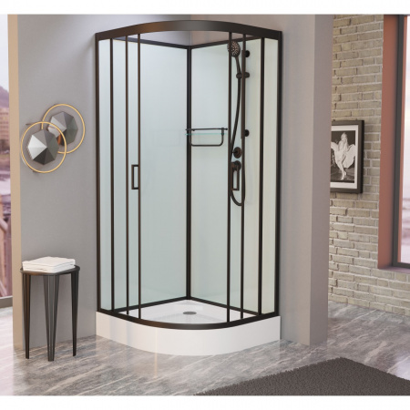 Фото душевая кабина душевая кабина frank f409 black 90x90 см 900004