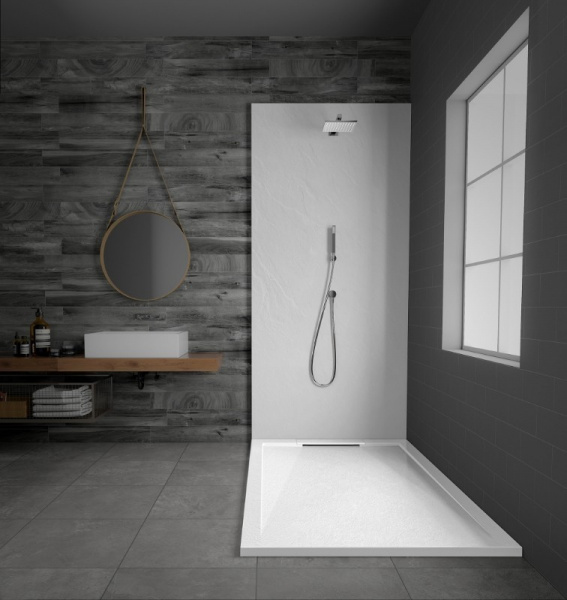 Фото поддон из искуственного камня esbano luxe 90x90 см esp-lx90w