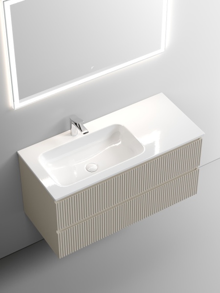 Фото тумба под раковину sancos snob t 100 см, цвет: beige soft  snt100lce