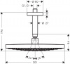 Фото верхний душ hansgrohe raindance select s 300 2jet 27337000