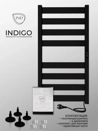 Фото электрический полотенцесушитель indigo oktava slim 80/50 без полки lсloks5e80-50brrt