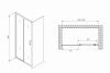 Фото душевая дверь abber schwarzer diamant 120 см ag30120b5