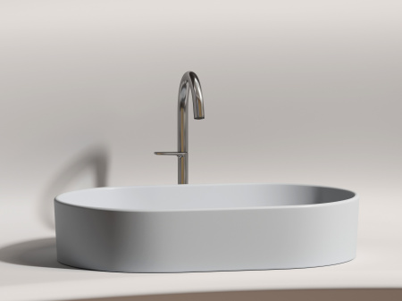 Фото раковина накладная ceramicanova element 60.8 см, цвет: серый cn6048msg