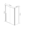 Фото душевой уголок vincea lugano 130x100 см vsr-1l1013cl-1