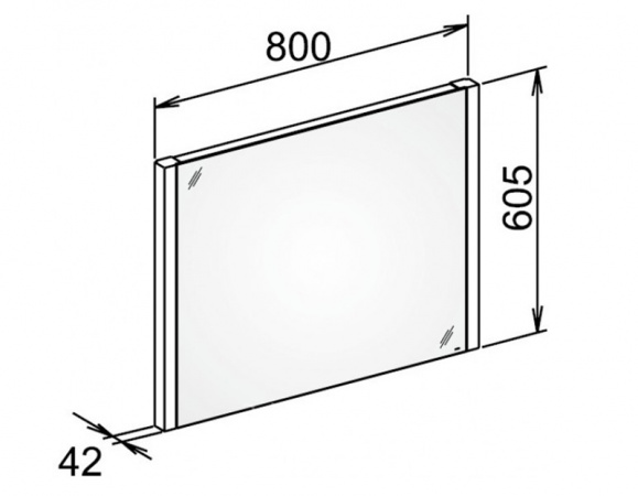 Фото зеркало keuco royal reflex 80 см 14296 002500