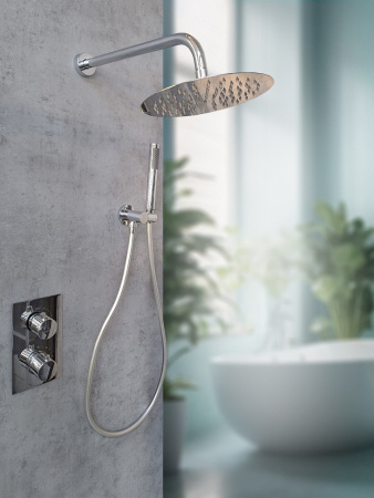 Фото душевая стойка с термостатом altrobagno unione 040407 cr