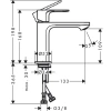 Фото смеситель для раковины hansgrohe rebris s 72520000