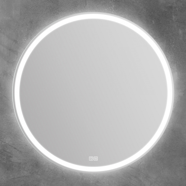 Фото зеркало с подсветкой belbagno 100 см spc-rng-1000-led-tch-warm