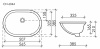 Фото раковина встраиваемая ceramicanova element 56.5 см, цвет: белый cn6044